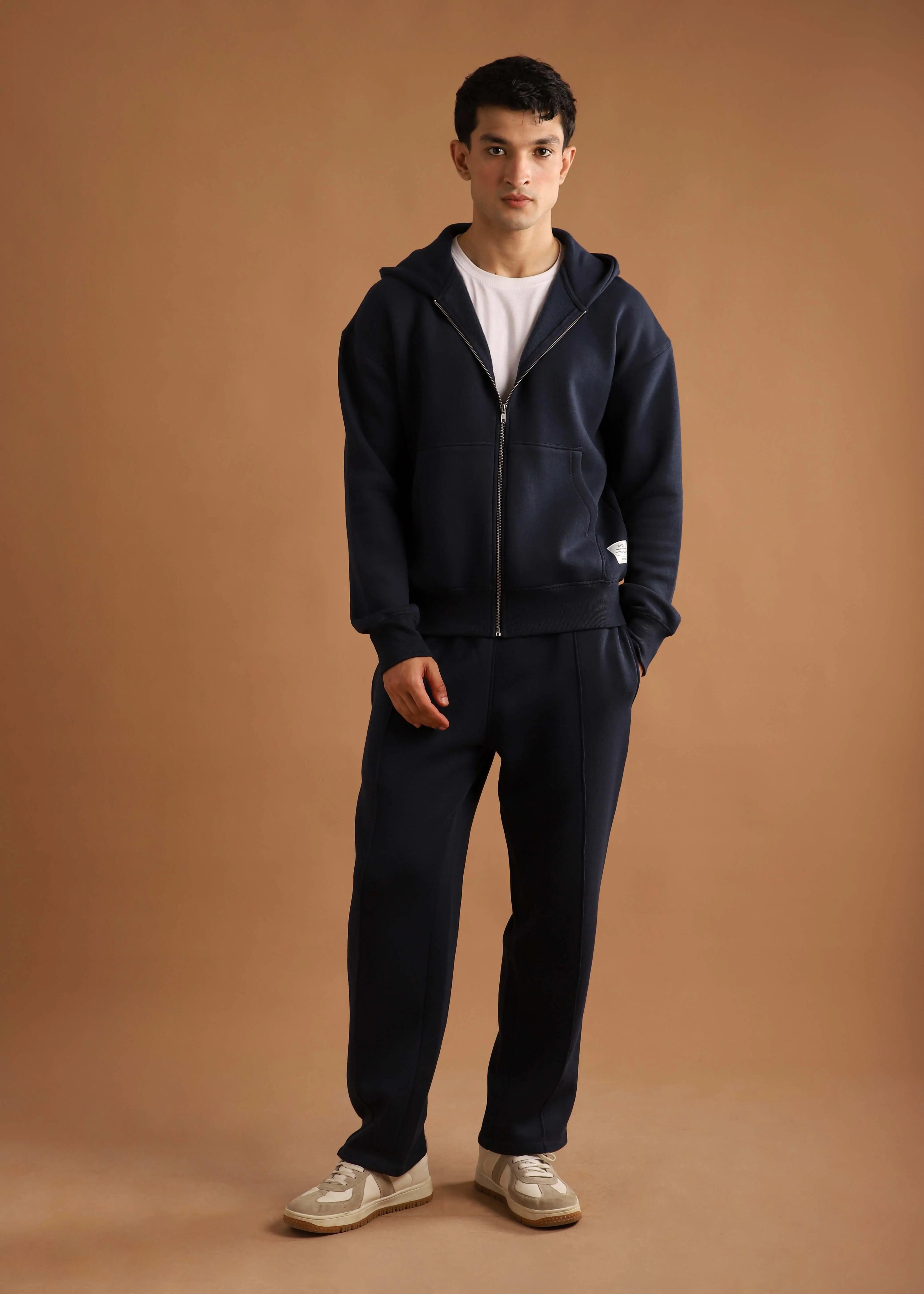 BOXY FIT ZIP-UP HOODIE SET