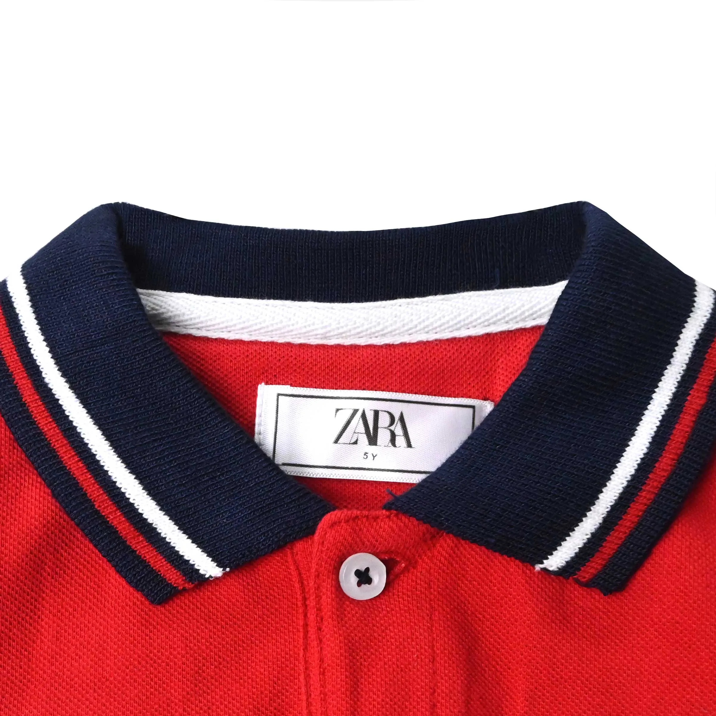 Boy Color Block Printed Pique Polo Shirt