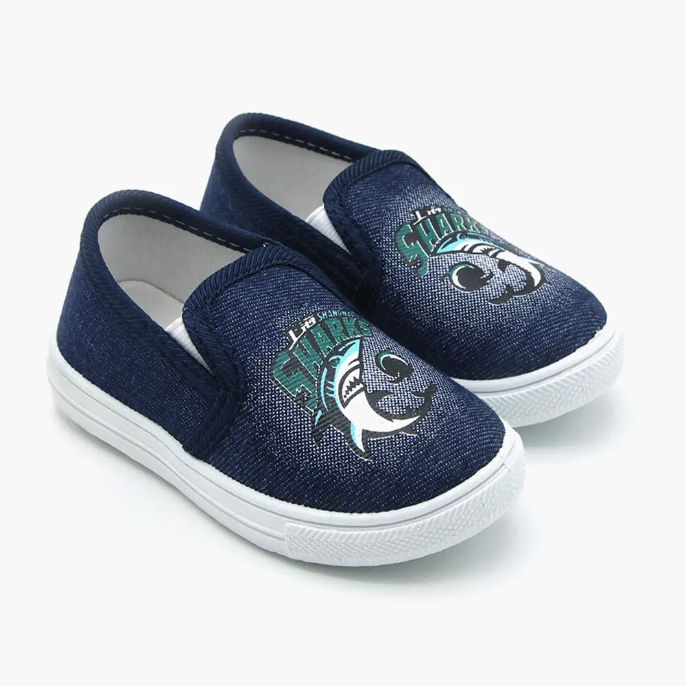 Boys Canvas Shoes - Dark Blue