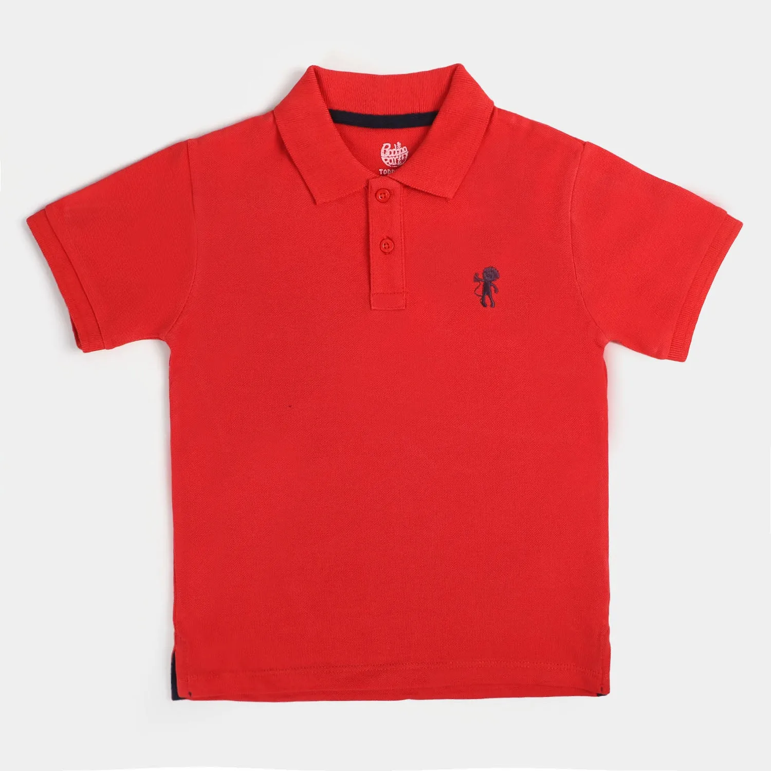 Boys Cotton Polo Basic - Red