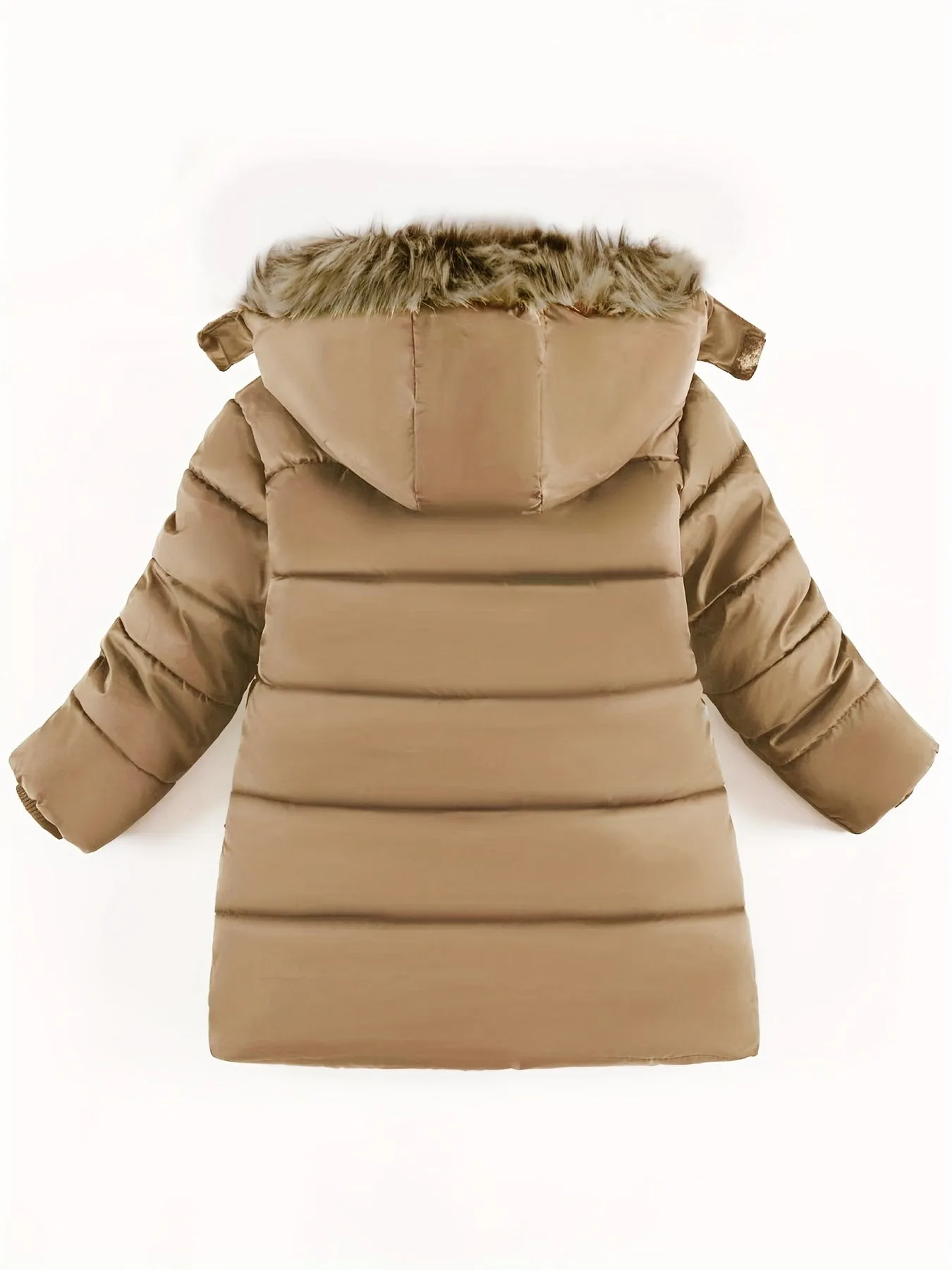 Boy's Mid-length Padded Jacket, Long Sleeve Coat With Hat And Pockets, For Autumn And Winter Outdoor Activities