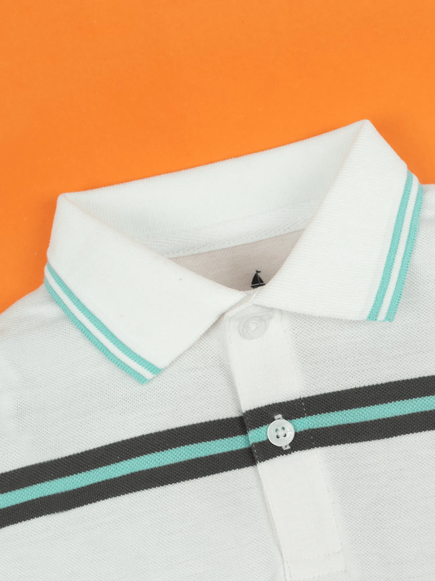 BOY'S TWIN TIPPED STRIPER POLO SHIRT