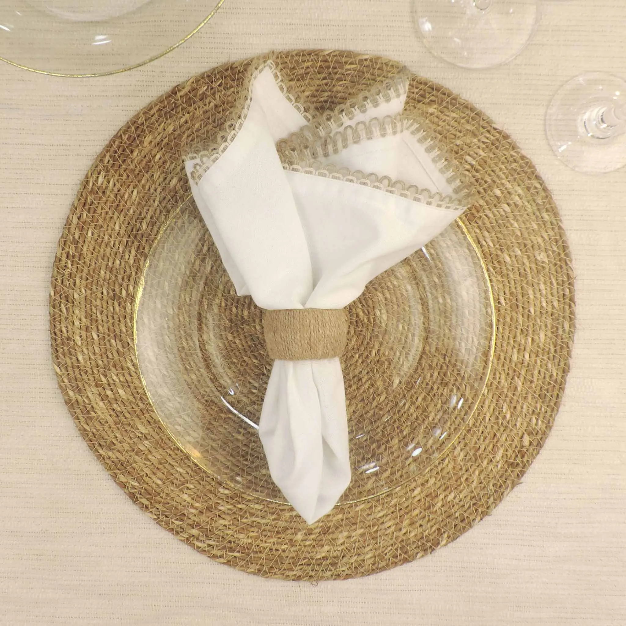 Braided Natural Jute Placemat, Set of 2