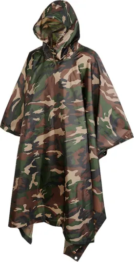 Brandit Ripstop Rain Jacket, Short Sleeve, Camouflage