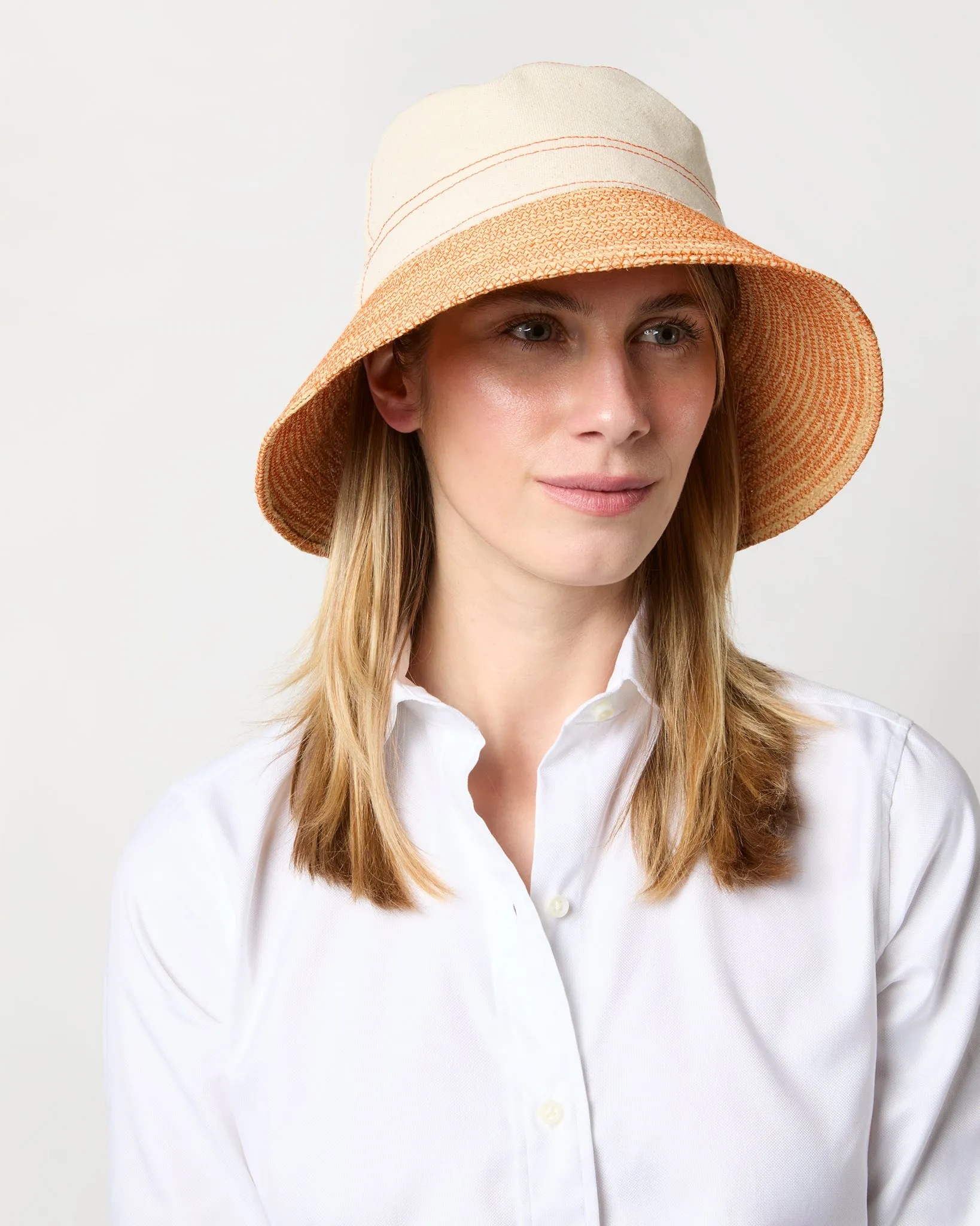 Bread Bag Hat in Orange