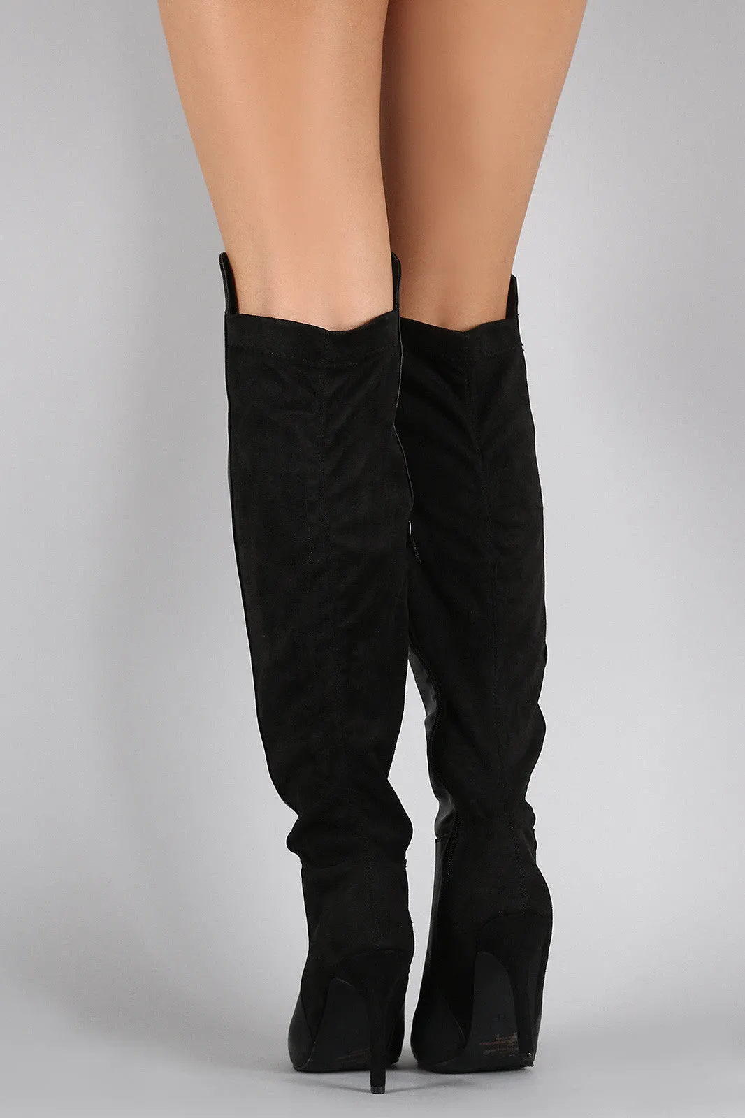 Breckelle Pointy Toe Stiletto Over-The-Knee Boots