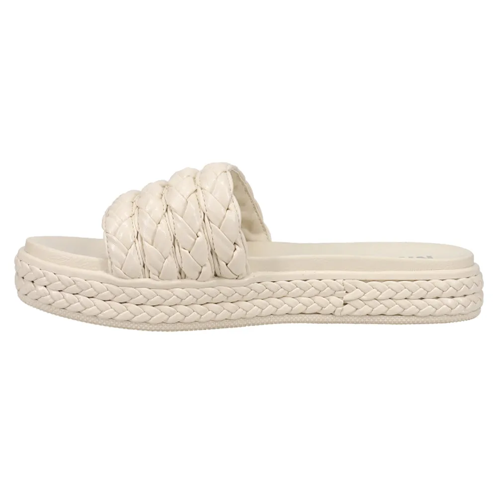 Bri Braided Platform Slide Sandals