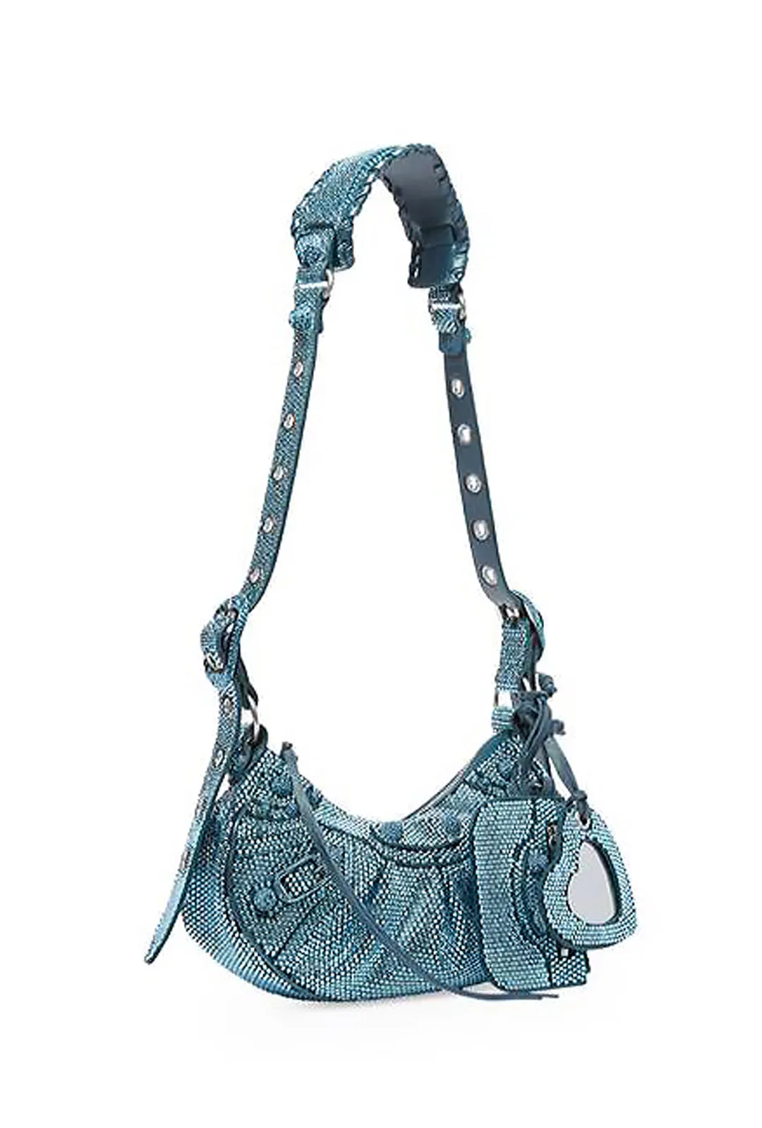 BRICKELL - RHINESTONE STUD HOBO BAG