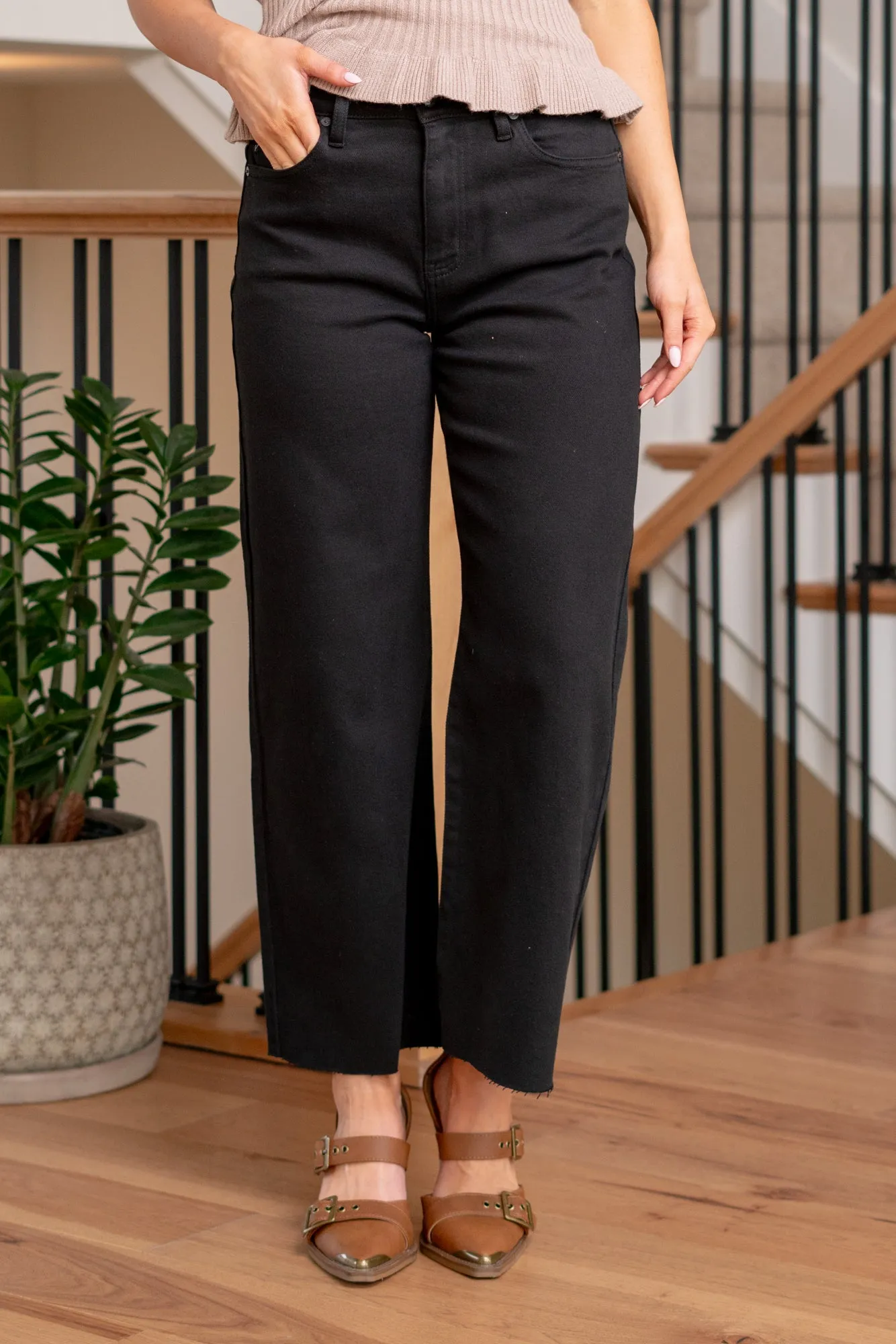 Bridget High Rise Crop Wide Leg