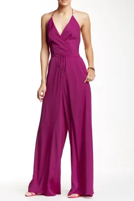 Bright Purple V-Neck Jumpsuit