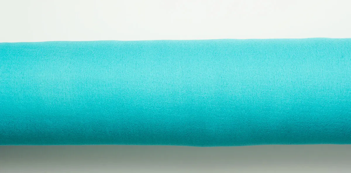 Bright Turquoise Silk Chiffon