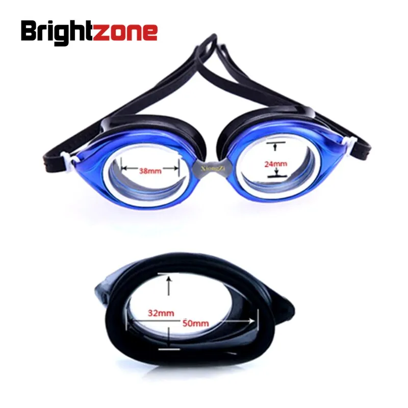 Brightzone Unisex Polycarbonate Swimming Goggles Myopia Hyperopia Ps001