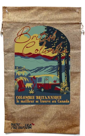 BRITISH COLUMBIA  MARIJUANA BURLAP BAG