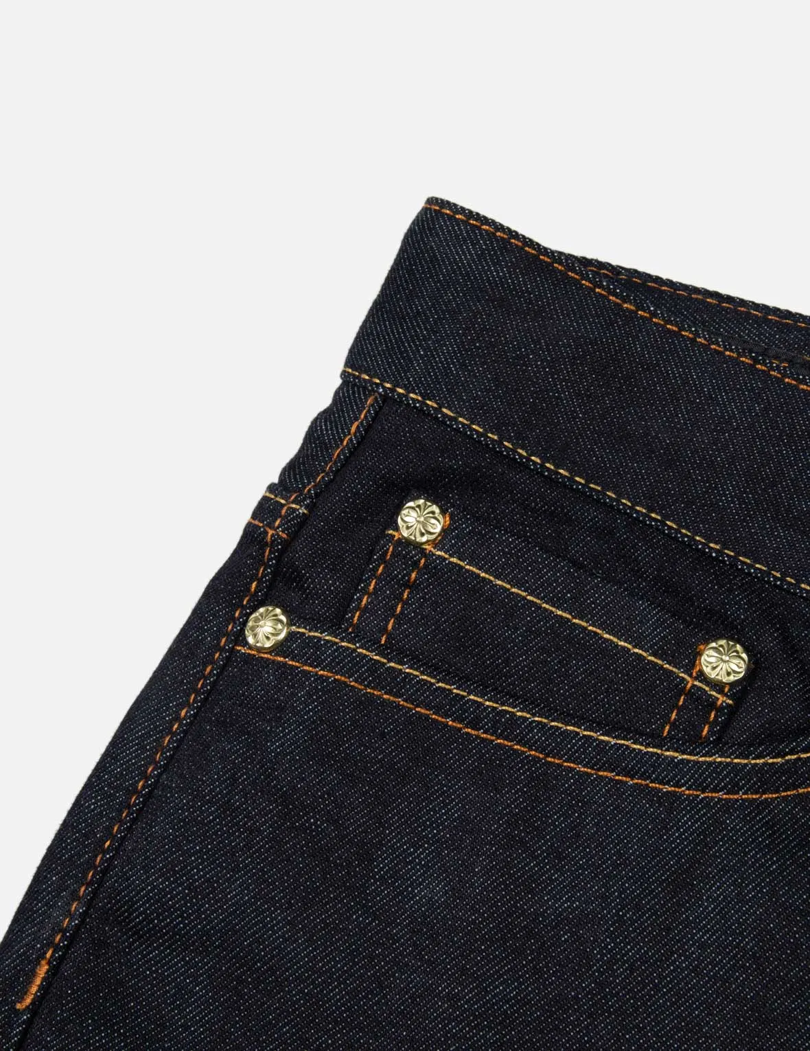 Brocade Appliqué Seagull Relax Fit Jeans