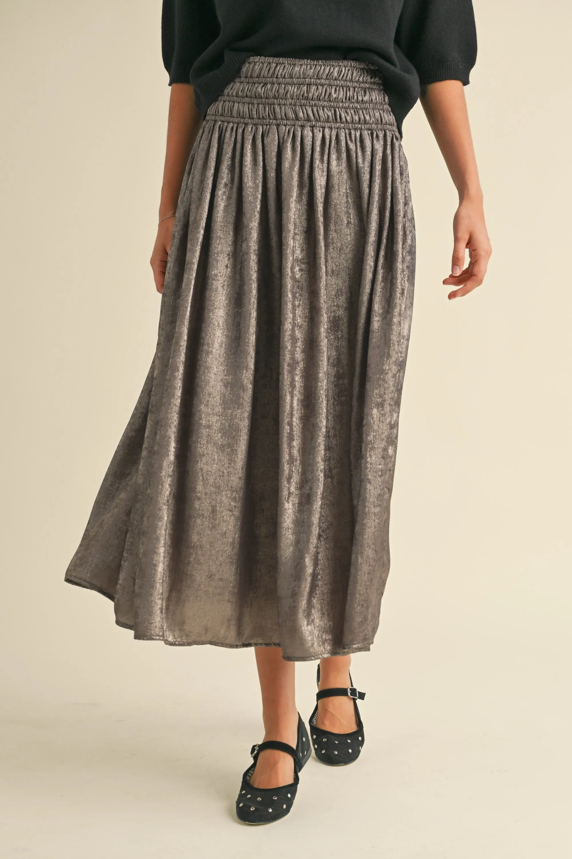 Bronze Maxi Skirt