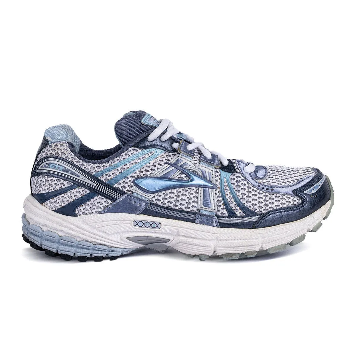 Brooks Adrenaline Gts 12 Running Sport Shoes Fabric Grey Colour For Women