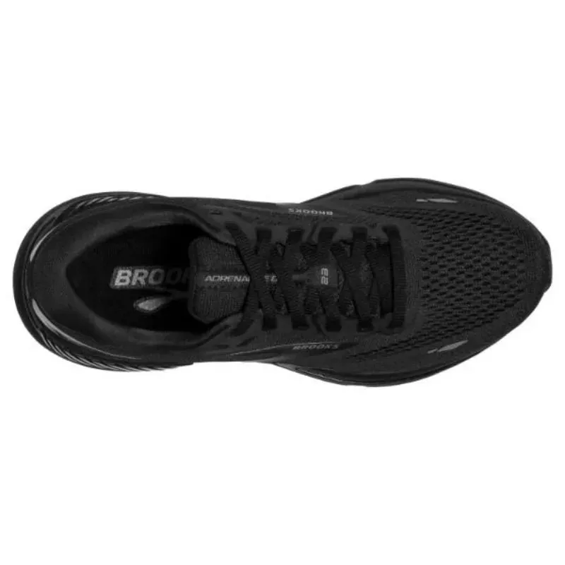 BROOKS Black Running Shoes Lightweight Shock-absorbing Non-slip Sneakers Cushioning Student Body Test Soft-soled Sneakers