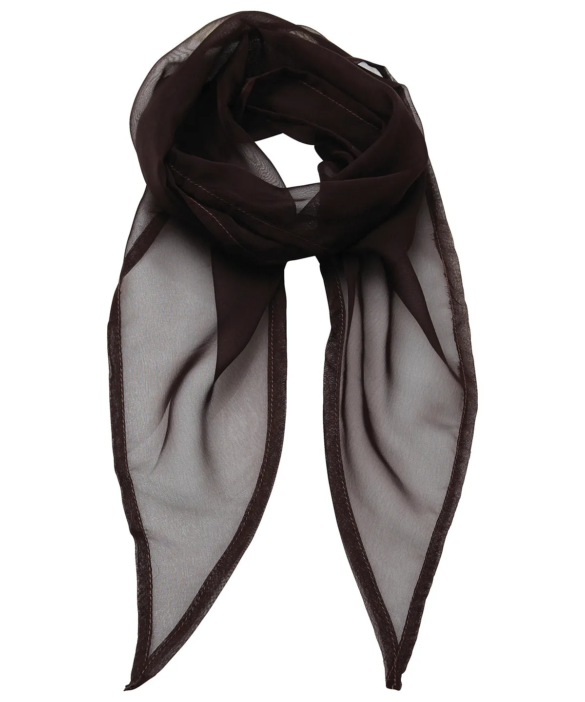 Brown - 'Colours' Chiffon scarf