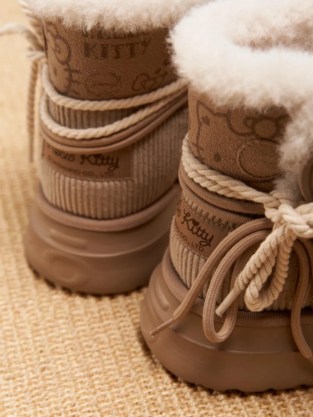 Brown Kitty Thick-Soled Snow Boots