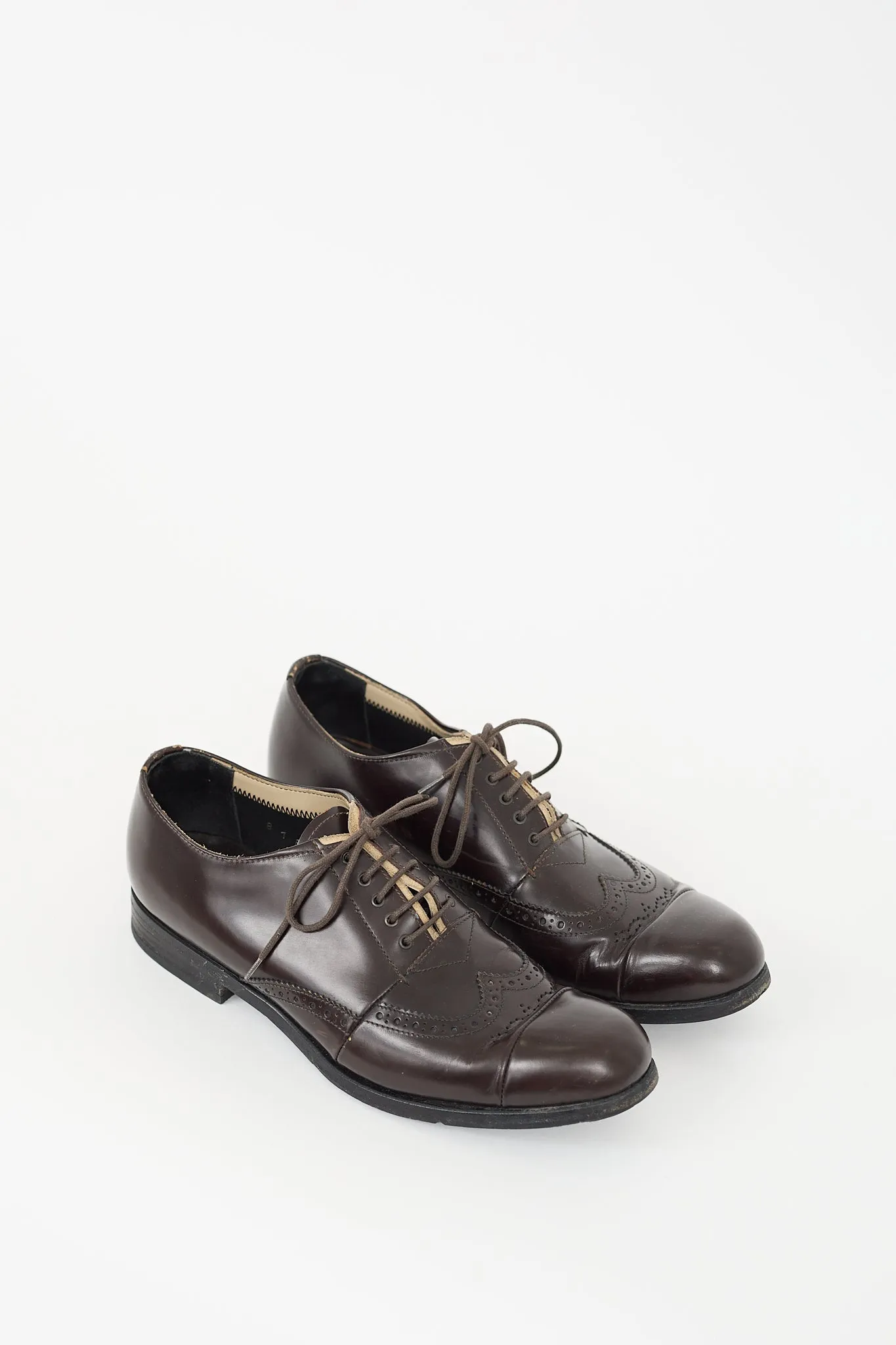 Brown Leather Brogue Oxford