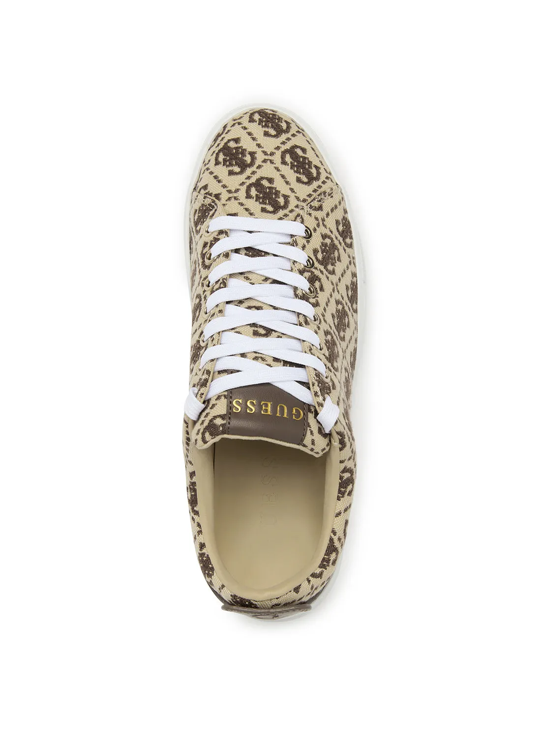 Brown Logo Gianele Low Top Sneakers