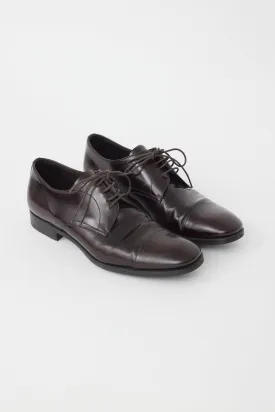 Brown Shiny Leather Oxford