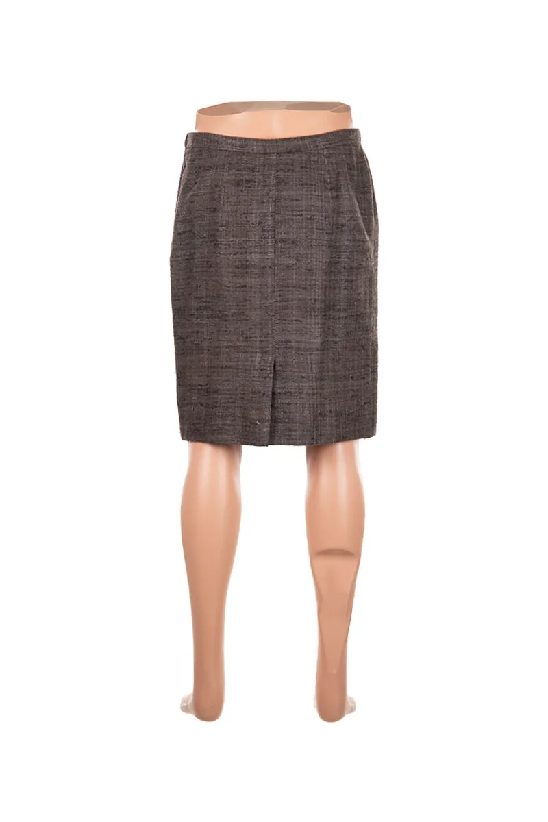 Brown Tweed Skirt