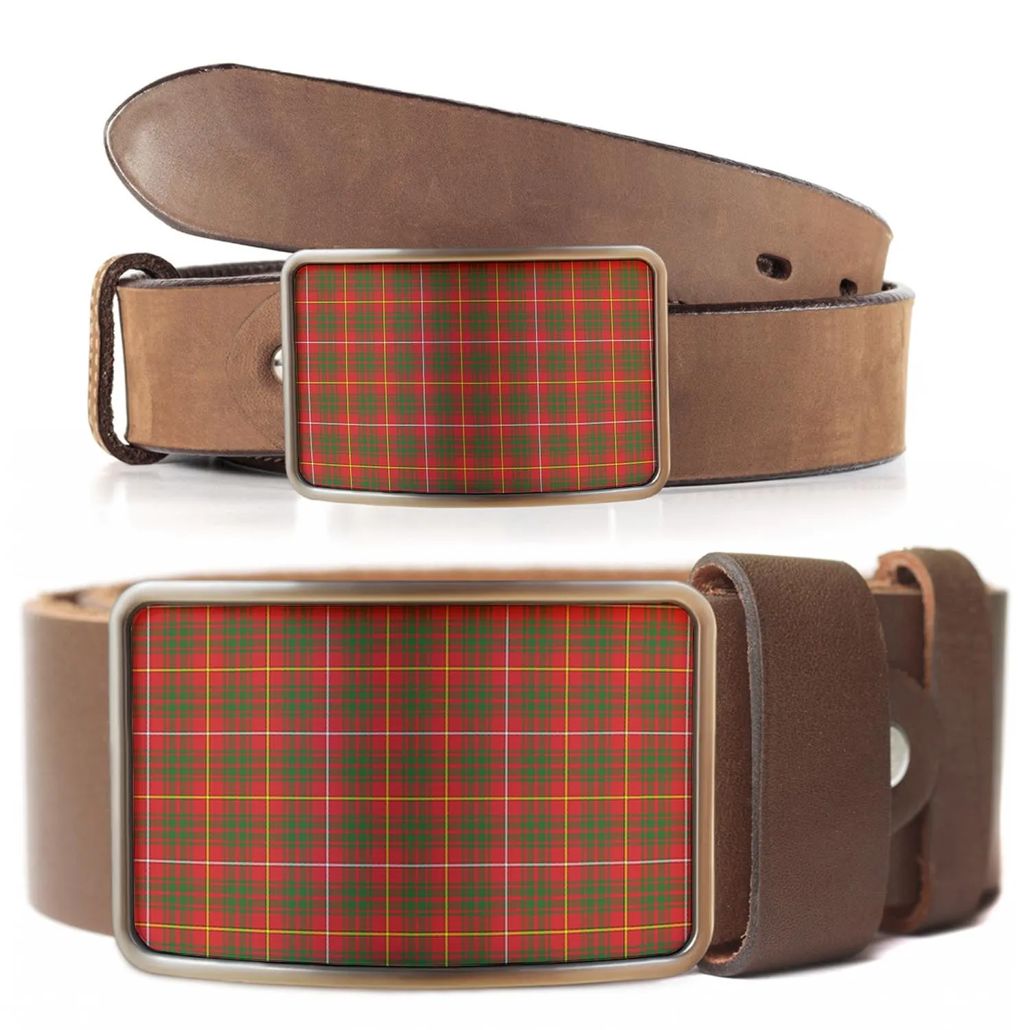 Bruce Modern Tartan Belt Buckles