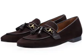 BRUNO VELUKID COCOA SLIPPERS