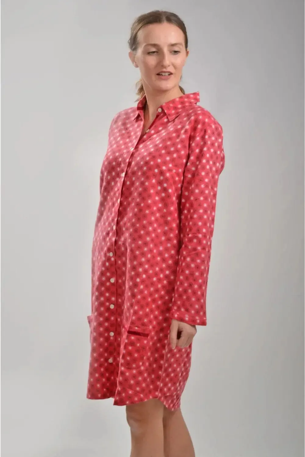 Brushed Cotton Snowflake Nightshirt