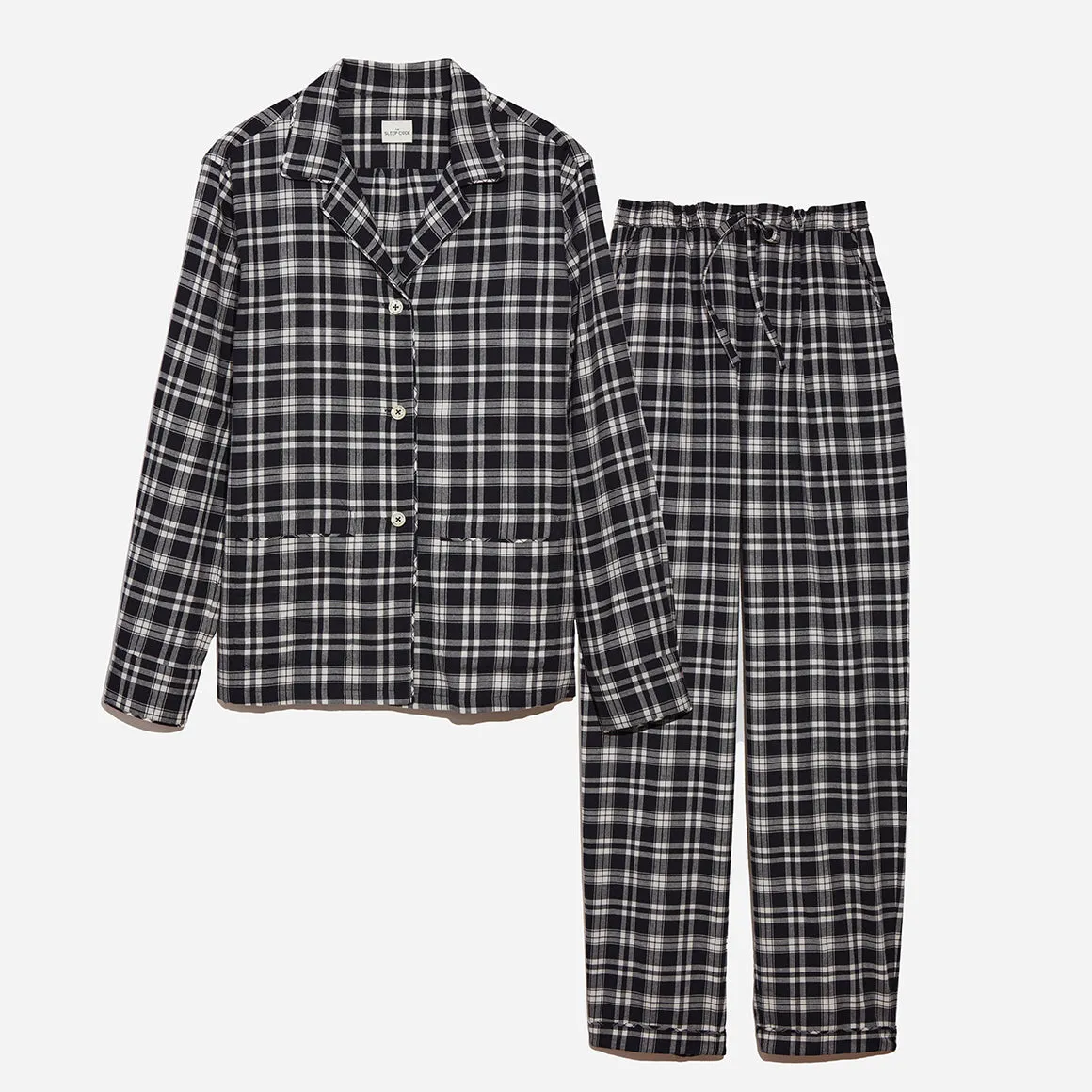 Brushed Flannel Plaid Long PJ Set