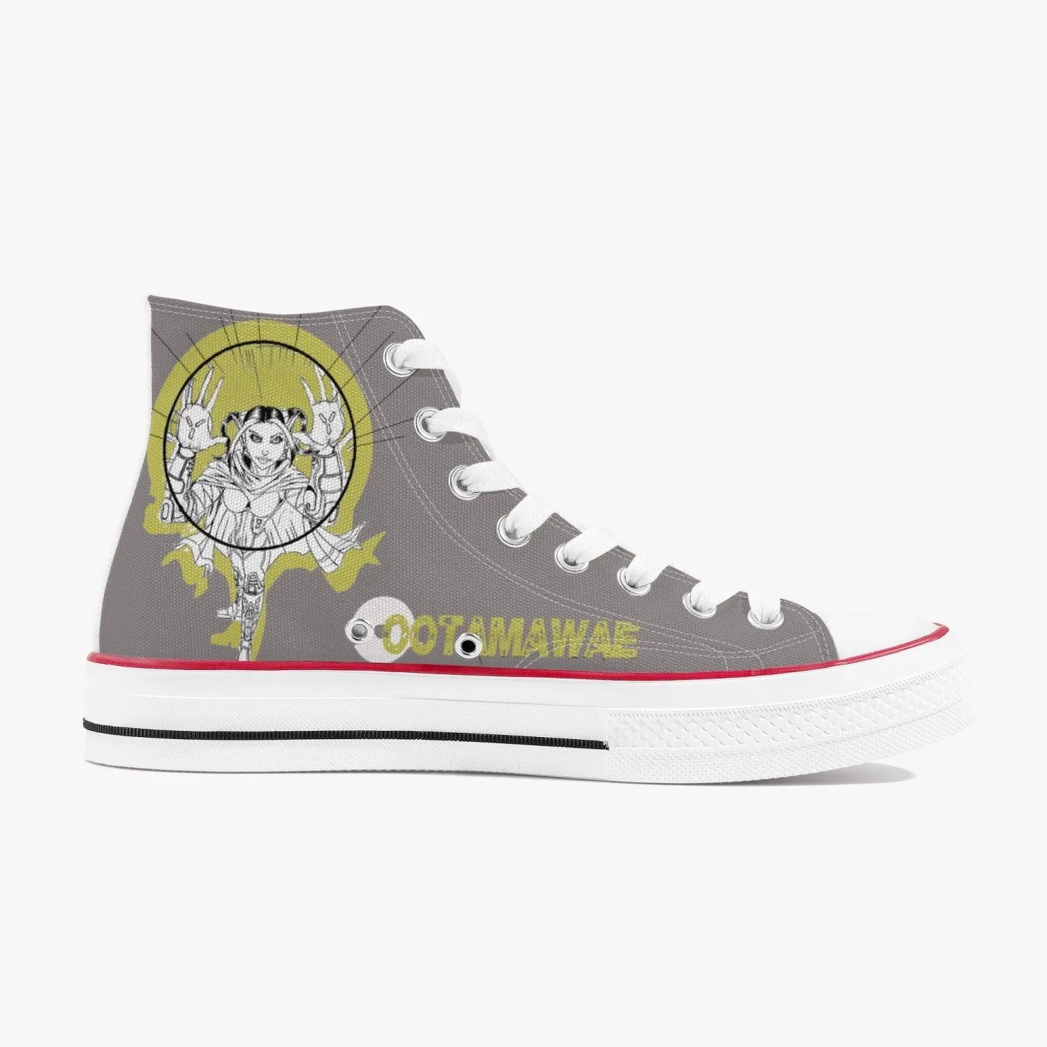 Bubble in Yellow High Canvas Shoes Light Brown