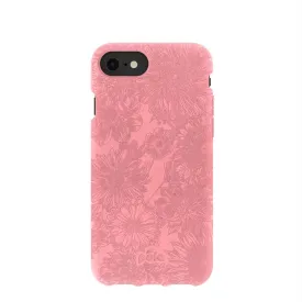 Bubblegum Pink Flora iPhone 6/6s/7/8/SE Case