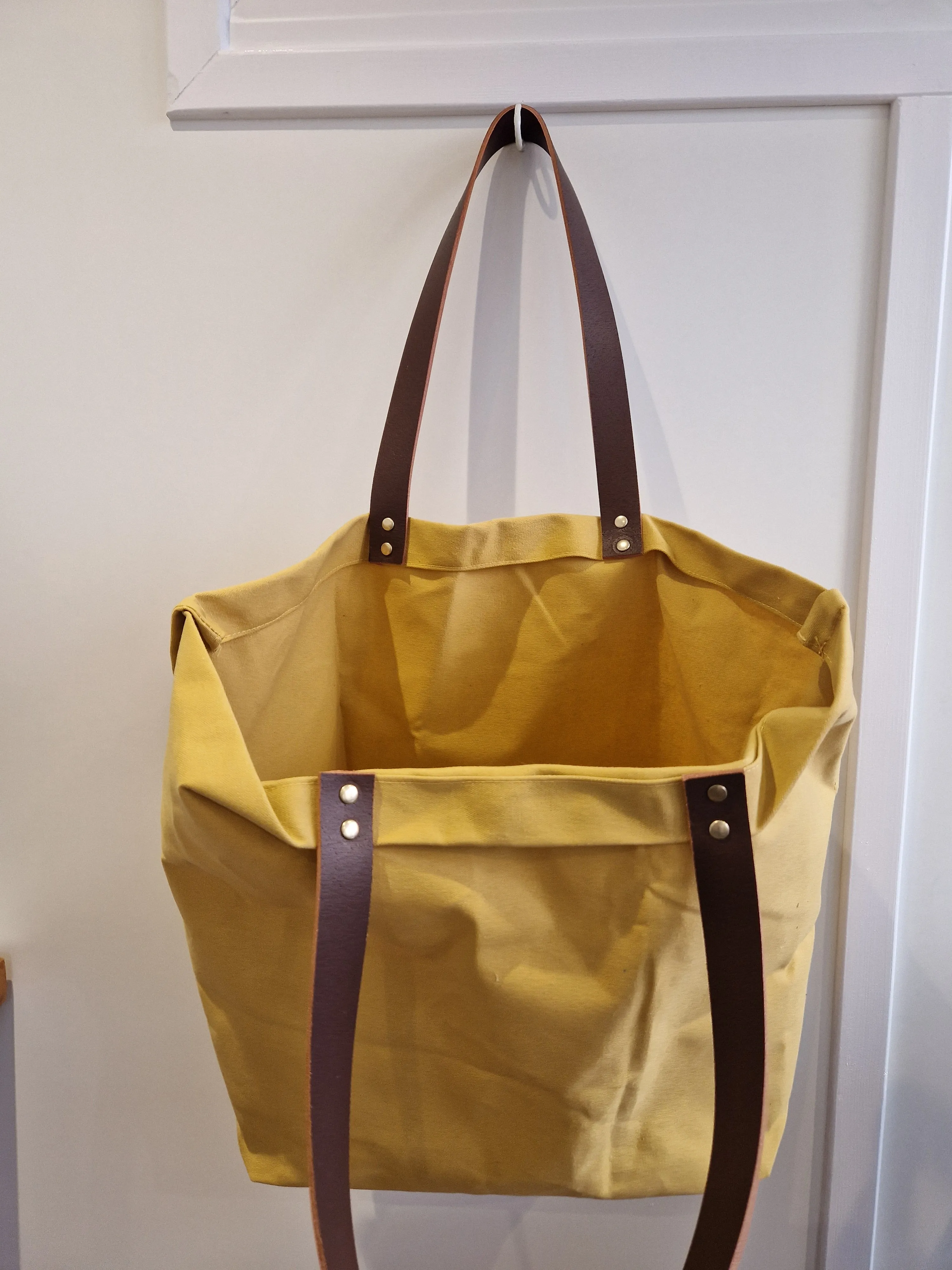 BUCKET TOTE in Colman's Mustard Yellow