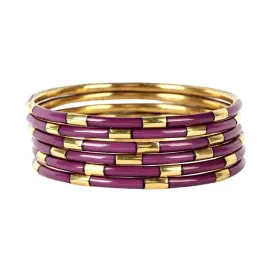 BuDhaGirl Amethyst Veda Bangles