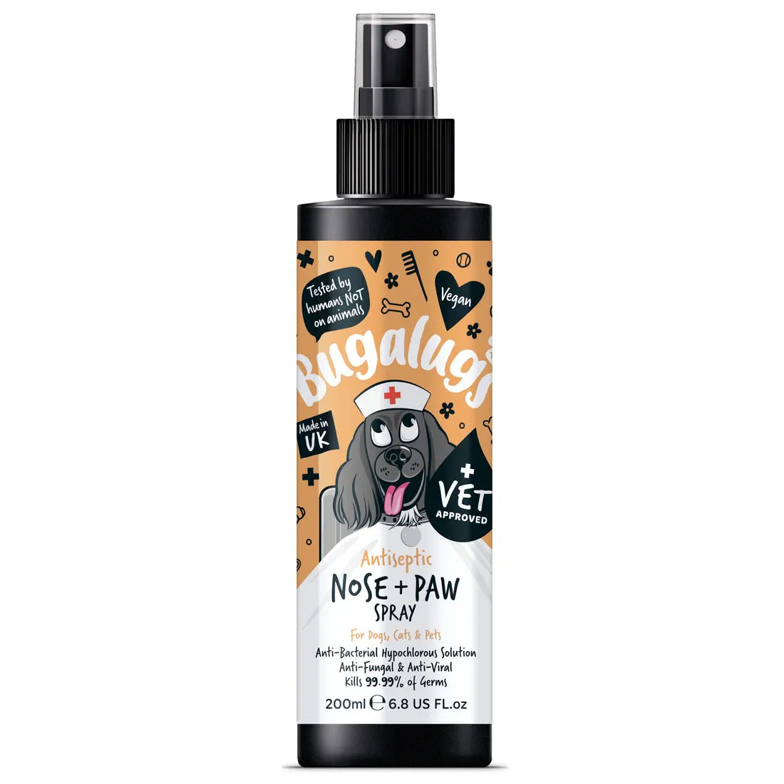 Bugalugs Antiseptic Nose & Paw Spray 200ml