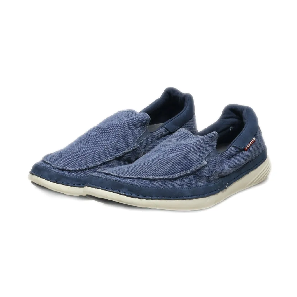 Bugatti Loafers Canvas Blue Colour For Men