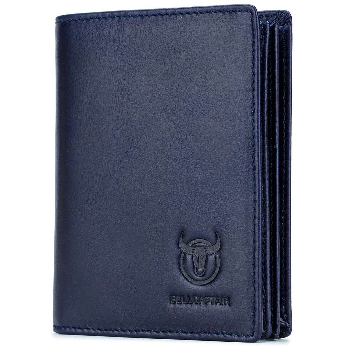 Bullcaptain Large Capacity Genuine Leather Bifold Wallet/Credit Card Holder