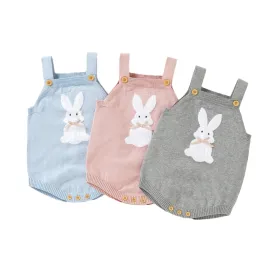 BUNNY Bowtie Knitted Romper