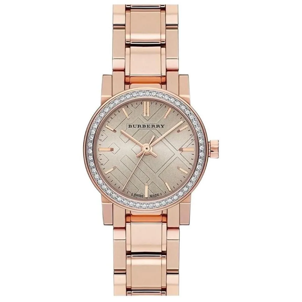 Burberry BU9225 Ladies The City Diamond Rose Gold 26mm Watch