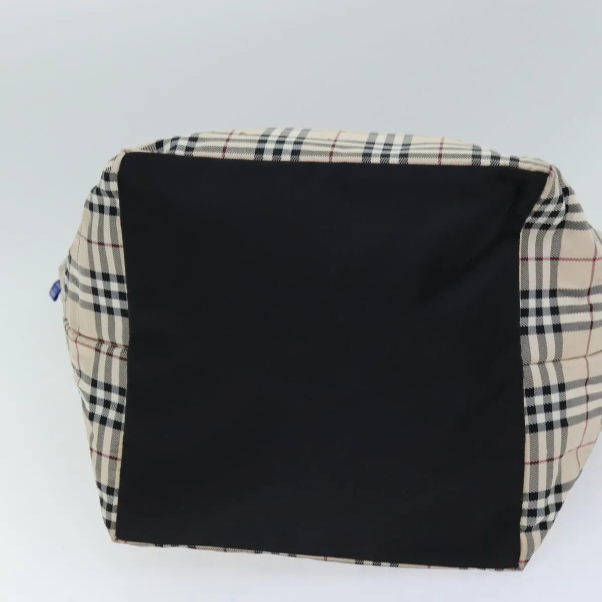 BURBERRY Nova Check Blue Label Tote Bag Nylon Beige  hk1322