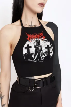 Burial Halter Crop Top