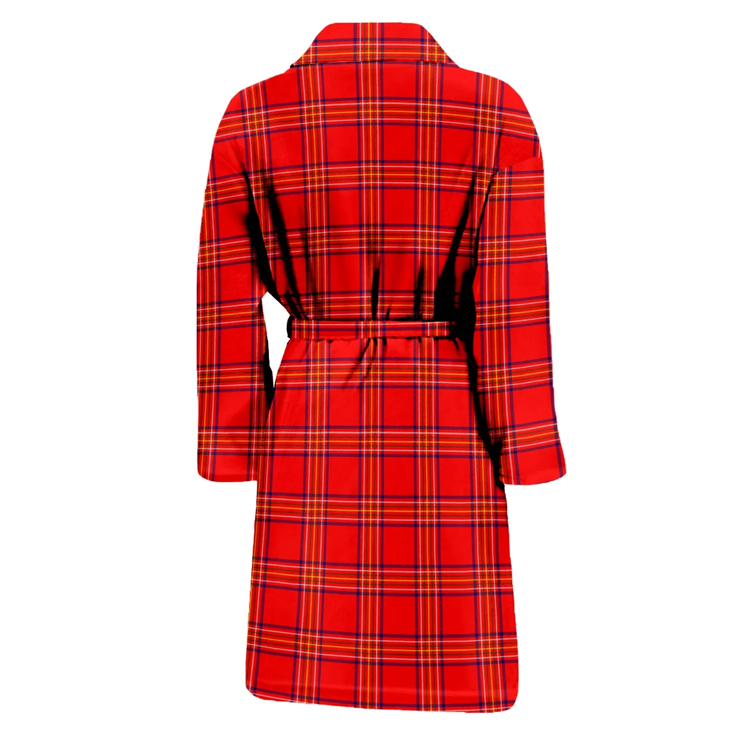 Burnett Modern Tartan Bathrobe with Family Crest