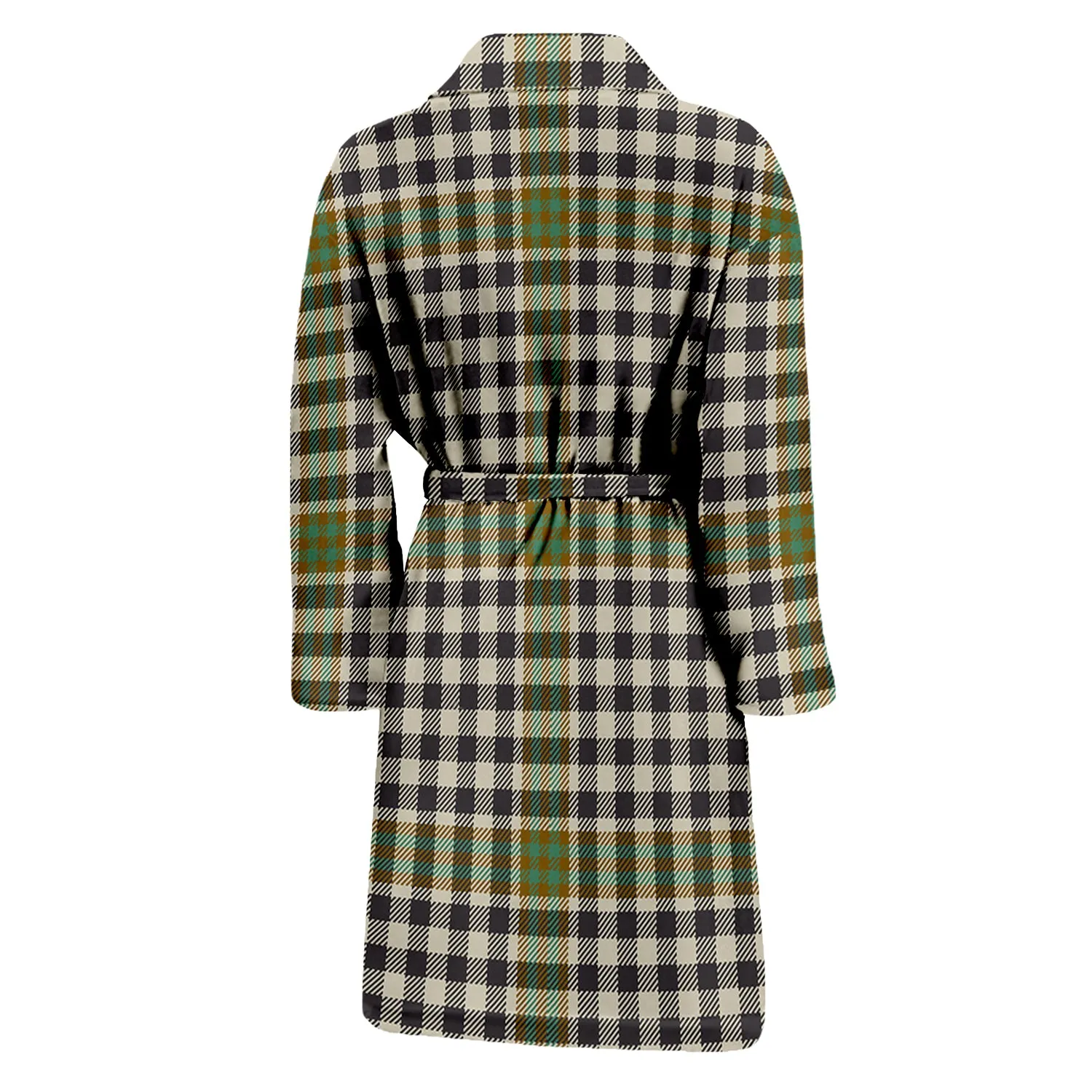 Burns Check Tartan Bathrobe with Family Crest