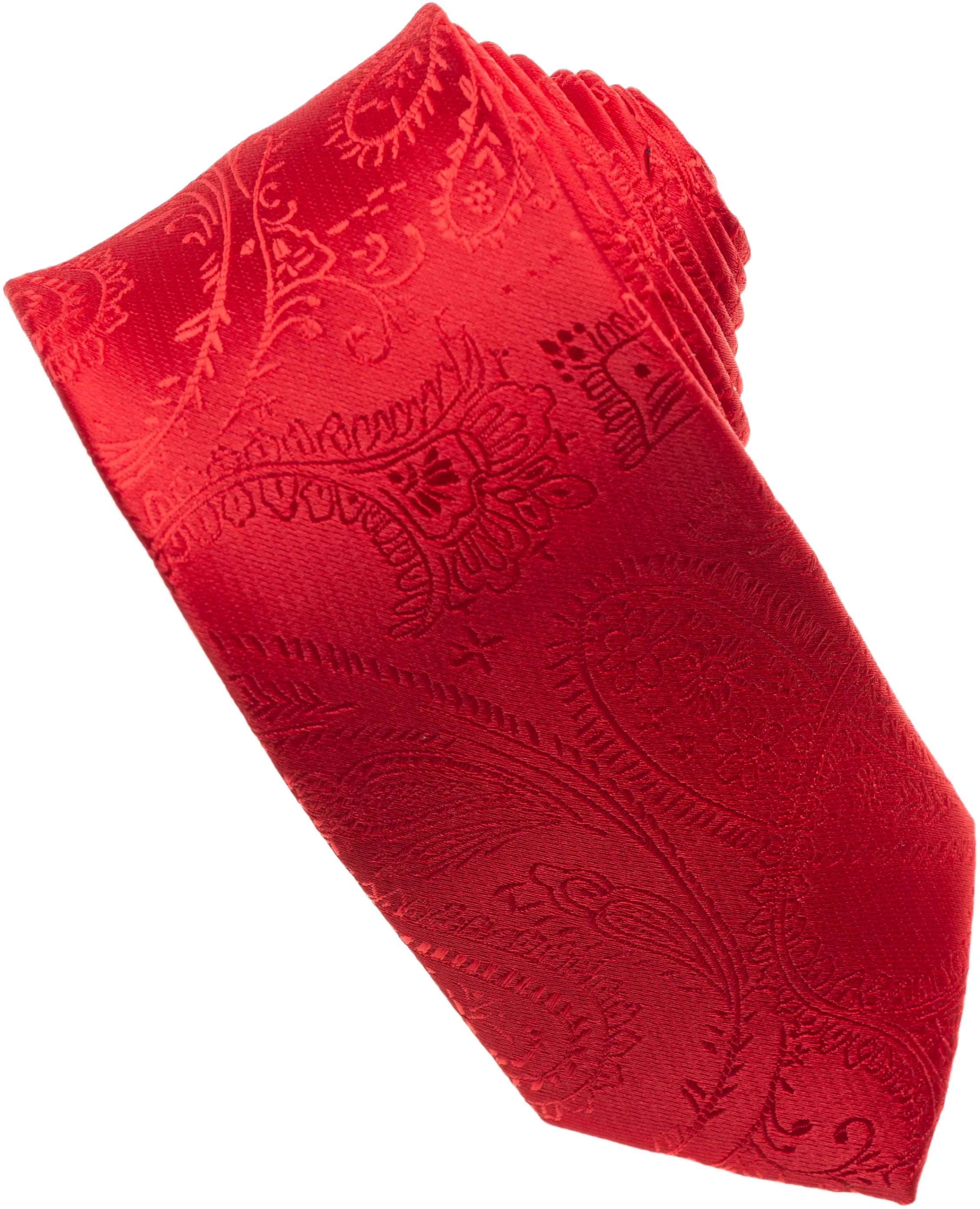 Burnt Orange Paisley Tone on Tone Necktie