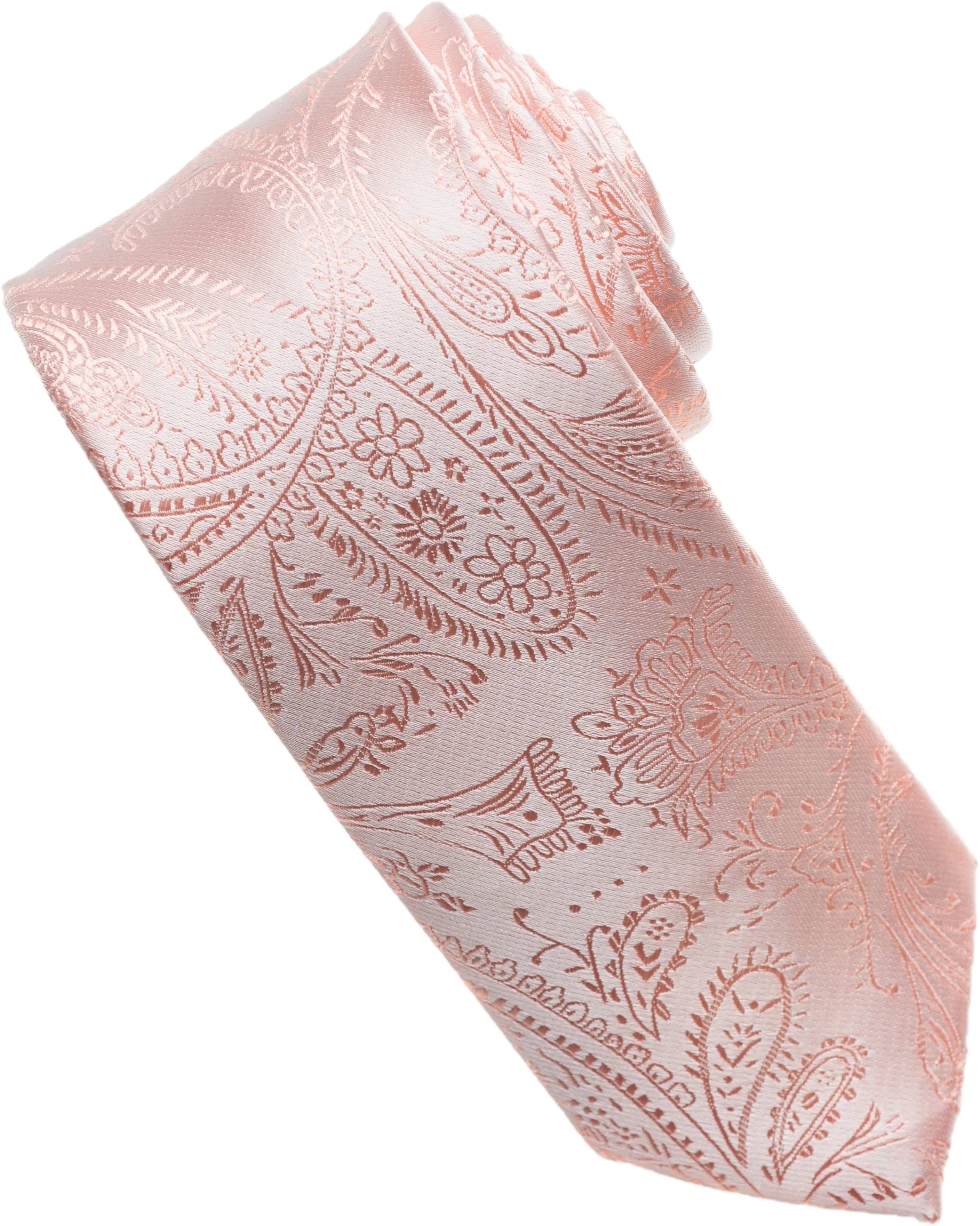 Burnt Orange Paisley Tone on Tone Necktie