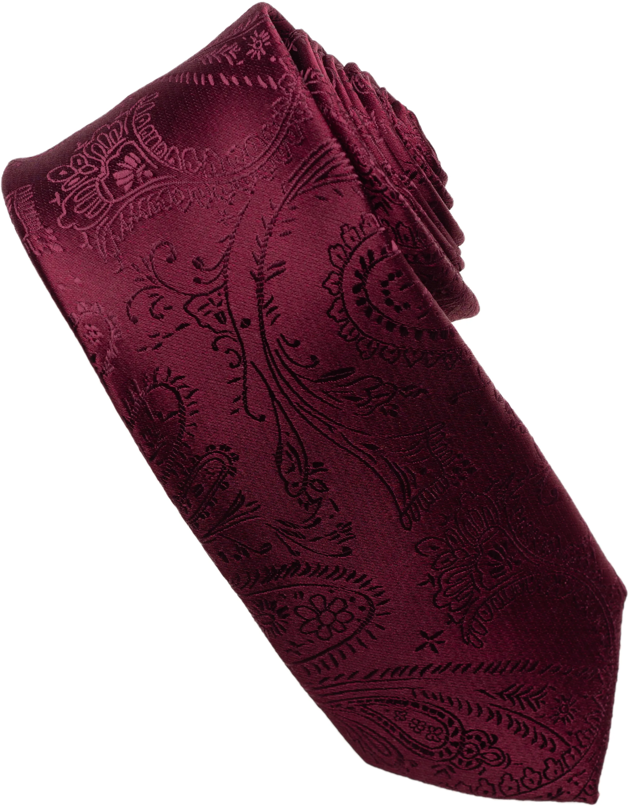 Burnt Orange Paisley Tone on Tone Necktie