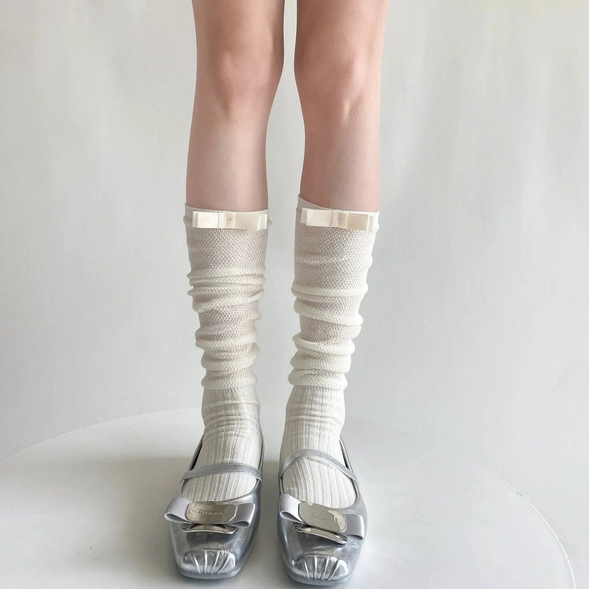 Butterfly Ballet Style Calf Socks