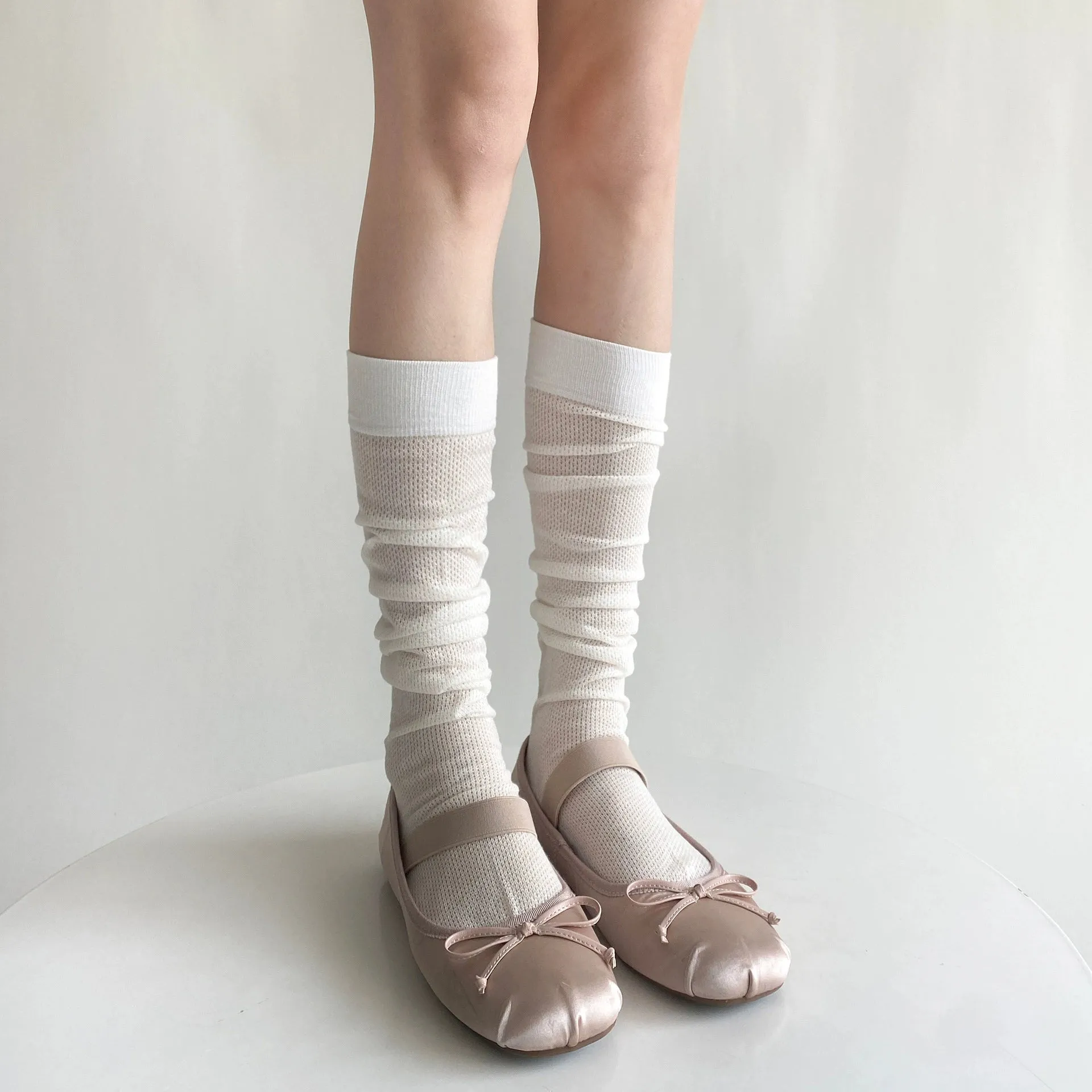 Butterfly Ballet Style Calf Socks