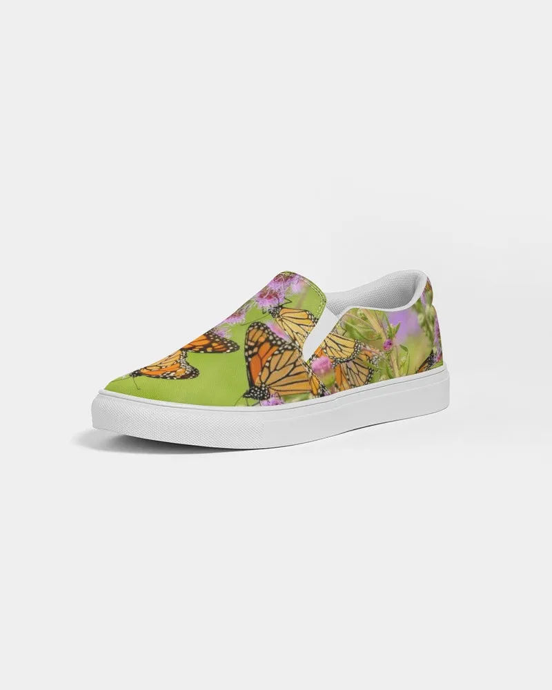 Butterfly Paradise Art Shoes Women's Slip-On Canvas Shoe